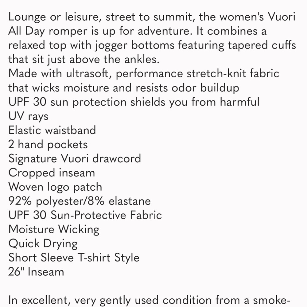 Vuori Charcoal Jumpsuit - Picture 3 of 7